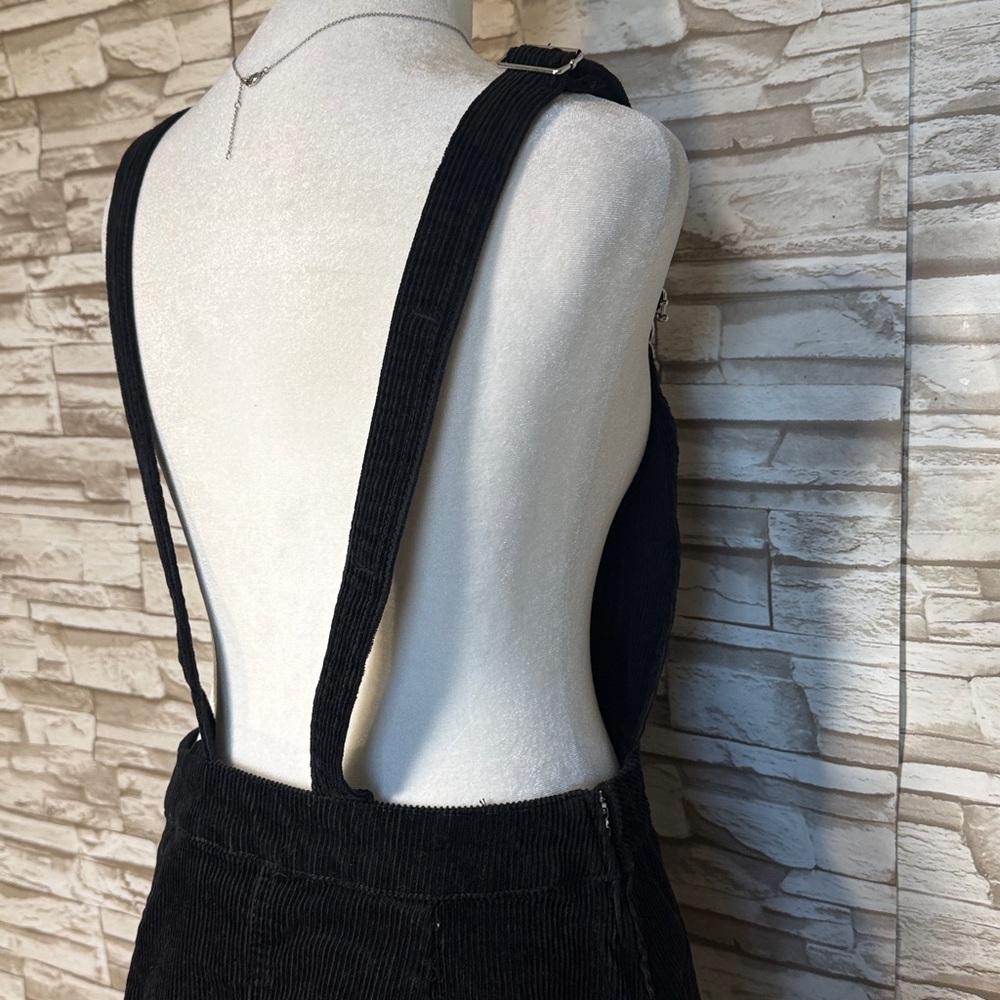 Divided H&M Black Corduroy Overall Dress - Picture 6 of 10